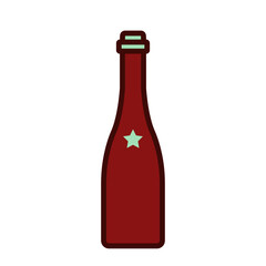 wine bottles, icon, color, design,flat, style,trendy collection,template