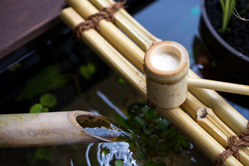 日本のつくばい 和風イメージ