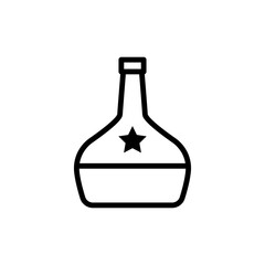 wine bottles, icon, line, design,flat, style,trendy collection,template