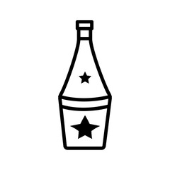 wine bottles, icon, line, design,flat, style,trendy collection,template