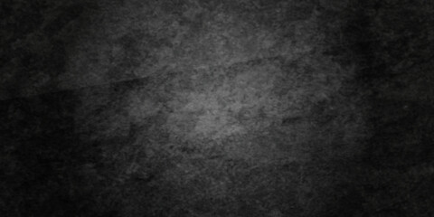 Dark black stone wall grunge backdrop texture background. monochrome slate grunge concrete wall black backdrop vintage marbled textured border background.