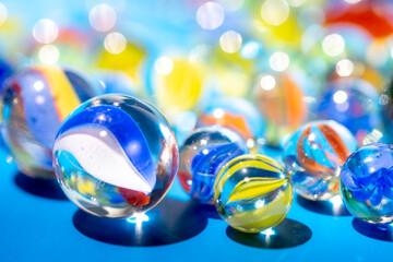 ビー玉の写真素材