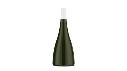 bottle of wine - green bottle for wine