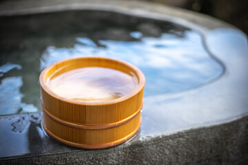 日本の温泉　露天風呂