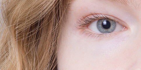 close up of eye