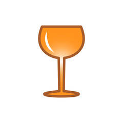wine glass, icon, color, design,flat, style,trendy collection,template