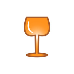 wine glass, icon, color, design,flat, style,trendy collection,template