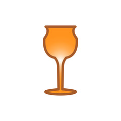 wine glass, icon, color, design,flat, style,trendy collection,template