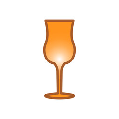 wine glass, icon, color, design,flat, style,trendy collection,template