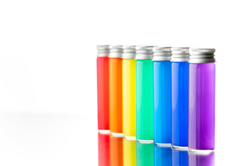 七色のボトル　虹のイメージ
