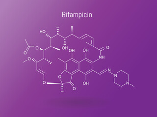 Chemical structure of drugs for leprosy control