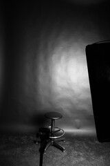 chair in a photographers studio