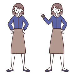 怒っている女性