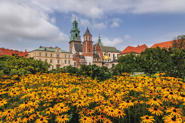 Wawel Cathedral and Vicars house in Wawel Royal Castle in Krakow, Lesser Poland Voivodeship of Poland