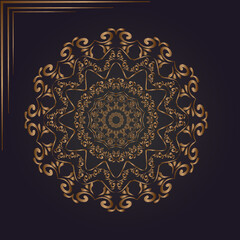 Luxury Gold Mandala Design Vector Design 