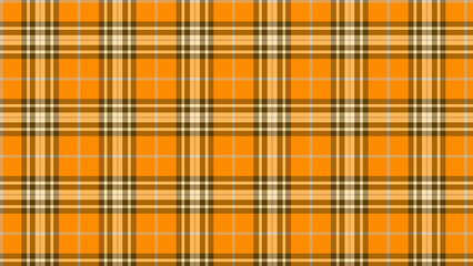vivid orange plaid pattern contrast with brown and white color wallpaper