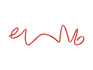 Red wire cable of usb and adapter isolated on white background.Electronic Connector.Selection focus.