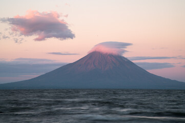 mountain at sunset