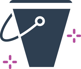 Milk bucket Vector Icon
