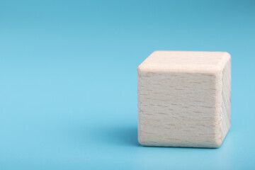 wooden blocks,on a brown background, Group of blank wooden blocks, cubes copy space for business text background such as idea, goal, plan concept