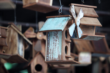 wooden birdhouse