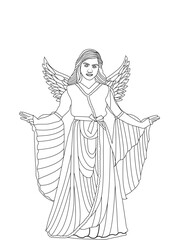angel Line art