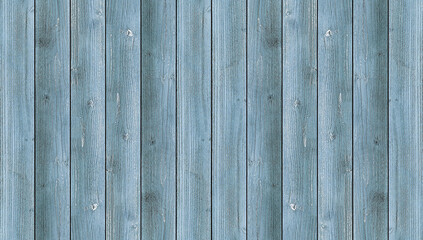 Fototapeta premium Background of blue wooden planks board texture.