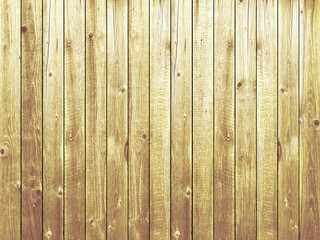 Background yellow wooden planks board texture.