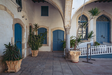 Fototapeta na wymiar Saint Lazarus Byzantine Museum next to Saint Lazarus Church in Larnaca city, Cyprus island country