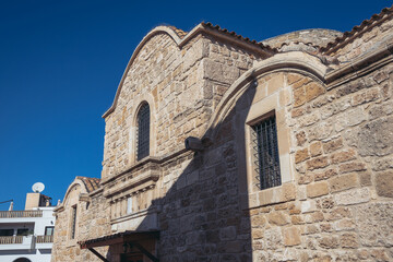 Fototapeta na wymiar Church of Saint Lazarus in Old Town of Larnaca city, Cyprus island country