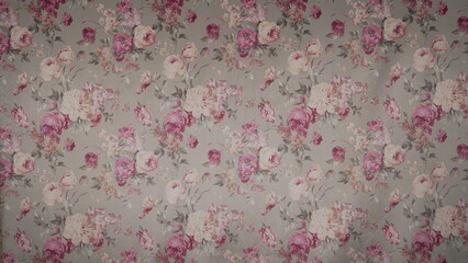 pink background with flowers Graphics  texture on Fabric