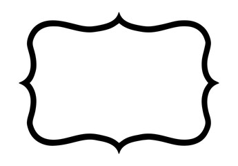 Classic label style frame designs

