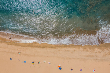 Aerial landscape shots, summer and free space