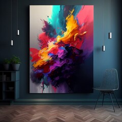 an abstract painting of an abstract painting in reality