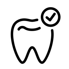 Teeth, Checkmark icon