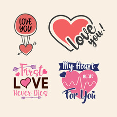 TYPOGHRAPY, VALENTINE`S DAY T SHIRT DESIGN. VECTOR