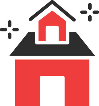 Party House Vector Icon
