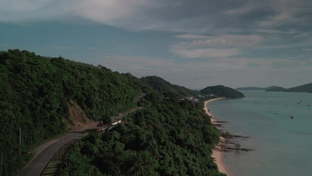 Aerial view Tropical island phuket 