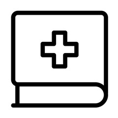 Fototapeta premium document medical cross icon