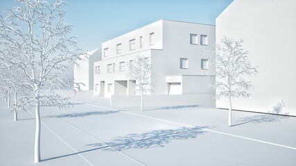 B&acirc;timent isom&eacute;trique 3D