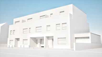 B&acirc;timent isom&eacute;trique 3D