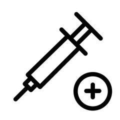 Medical Syringe Add Plus icon