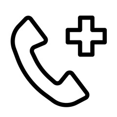 phone medical cross chat icon