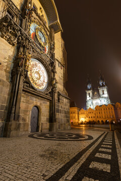 Astronomical Clock in Old Town of Prague, Czech Republic