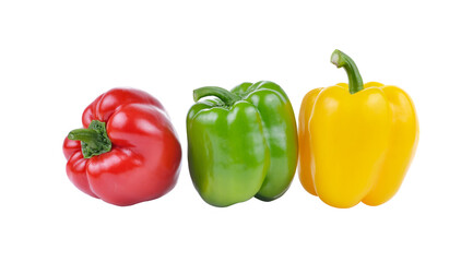 Bell pepper  isolated on   transparent png