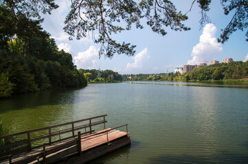 Obraz premium view of the lake