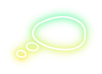 Collection of word bolloon neon