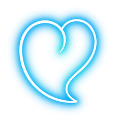 Collection of word bolloon neon