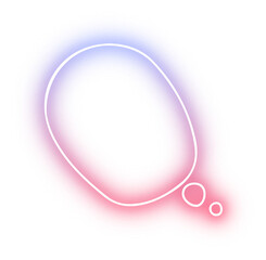 Collection of word bolloon neon