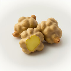 Ginger Root on a White Background